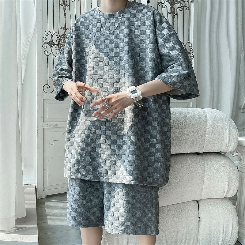 ESTRAVENO Two-Piece Set Shirt & Shorts
