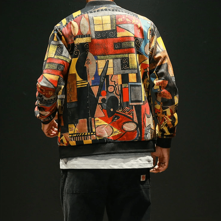 Geometric Bomber Jacket