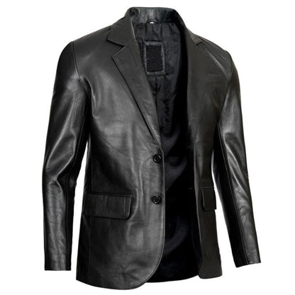 Mazzer Leather Blazer