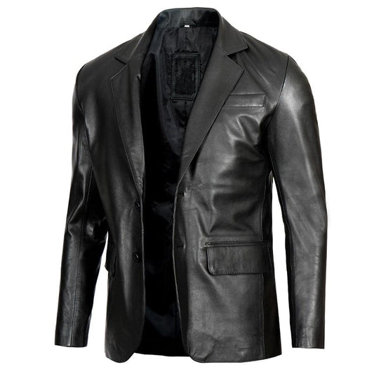 Mazzer Leather Blazer