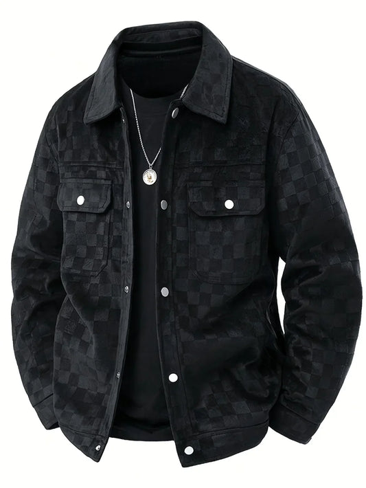 Alvaré Checkered Suede Jacket