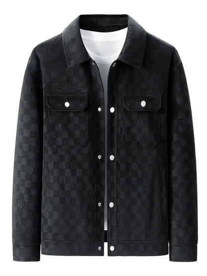 Alvaré Checkered Suede Jacket