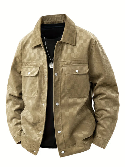 Alvaré Checkered Suede Jacket