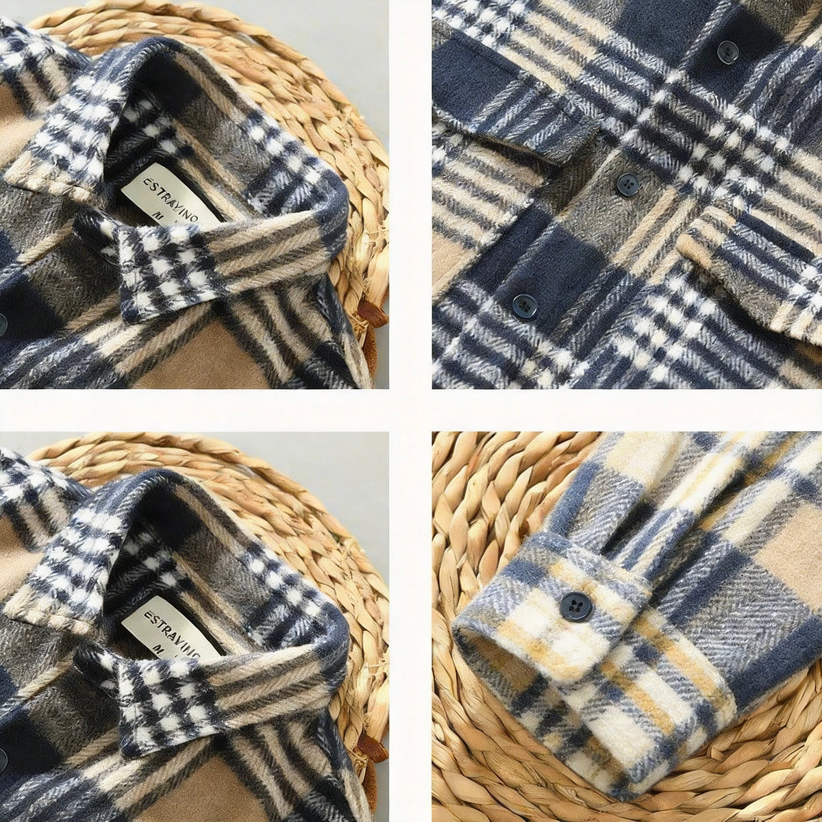 ESTRAVENO Plaid Jacket