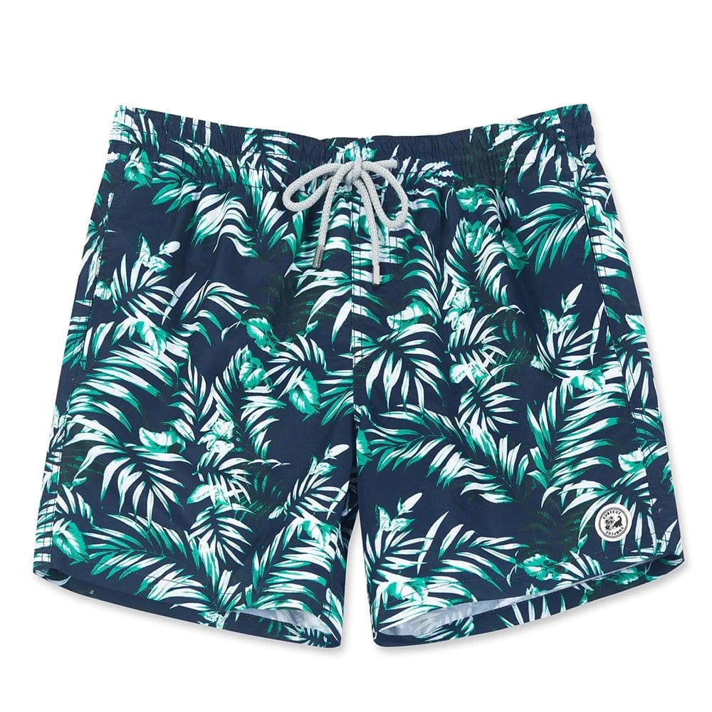 ESTRAVENO Tropical Leaf Swim Shorts