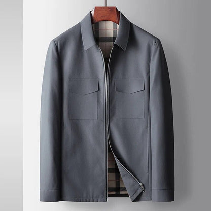 Edemo Plaid Overcoat