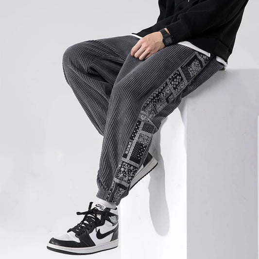 Bandana Corduroy Sweatpants