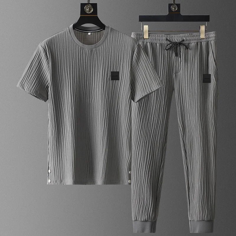 ESTRAVENO Ribbed Relax Fit Lounge Set