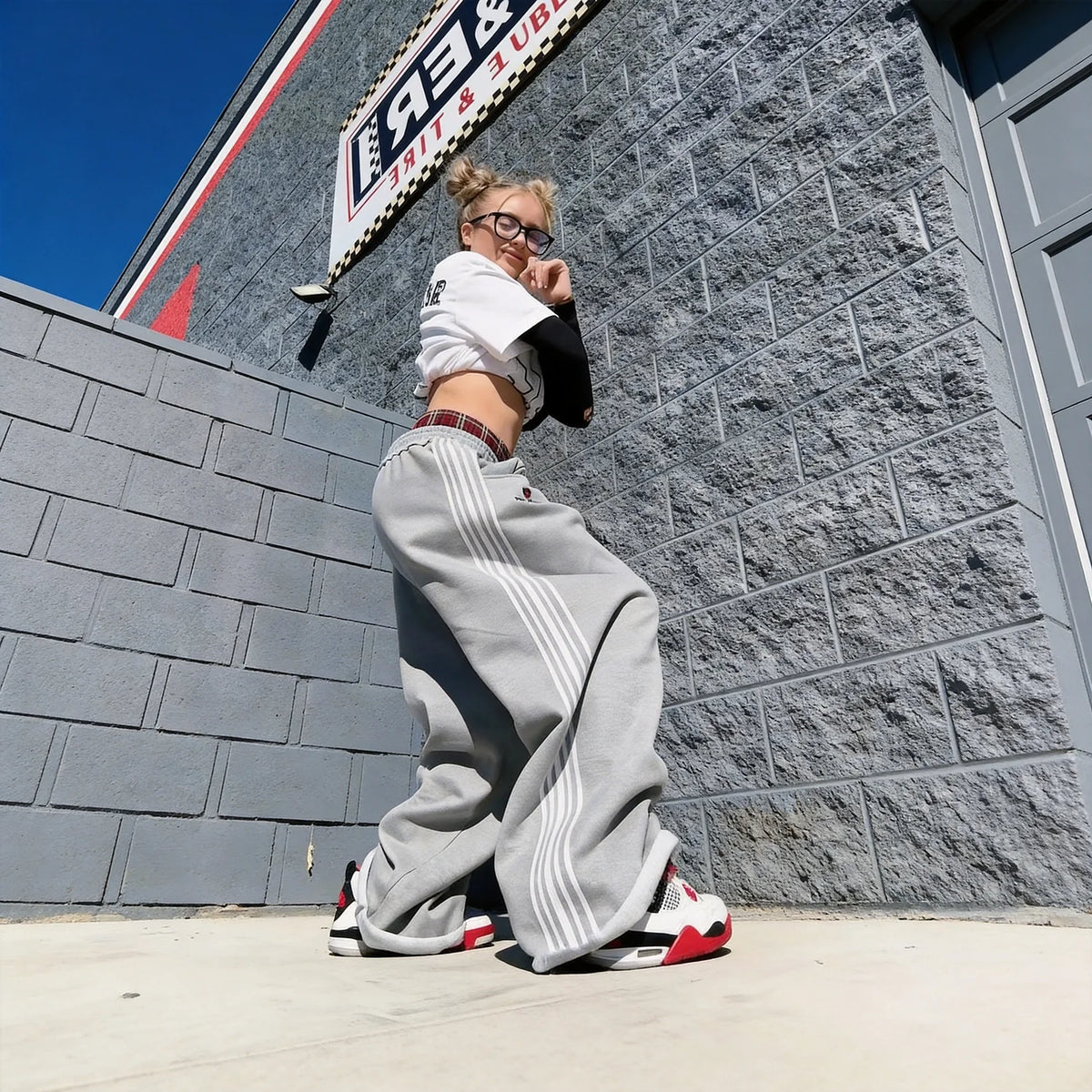 ESTRAVENO Baggy Fit Cotton Sweatpants – Unisex