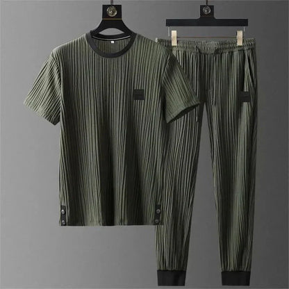 ESTRAVENO Ribbed Relax Fit Lounge Set