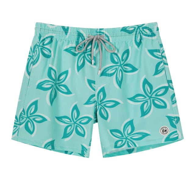 ESTRAVENO Floral Mint Swim Shorts