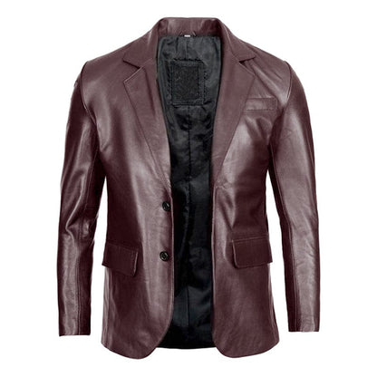 Mazzer Leather Blazer